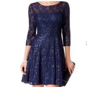 Navy blue sparkly dress